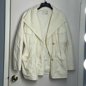Aritzia Wilfred Free Cream/Off White Puffy Jacket